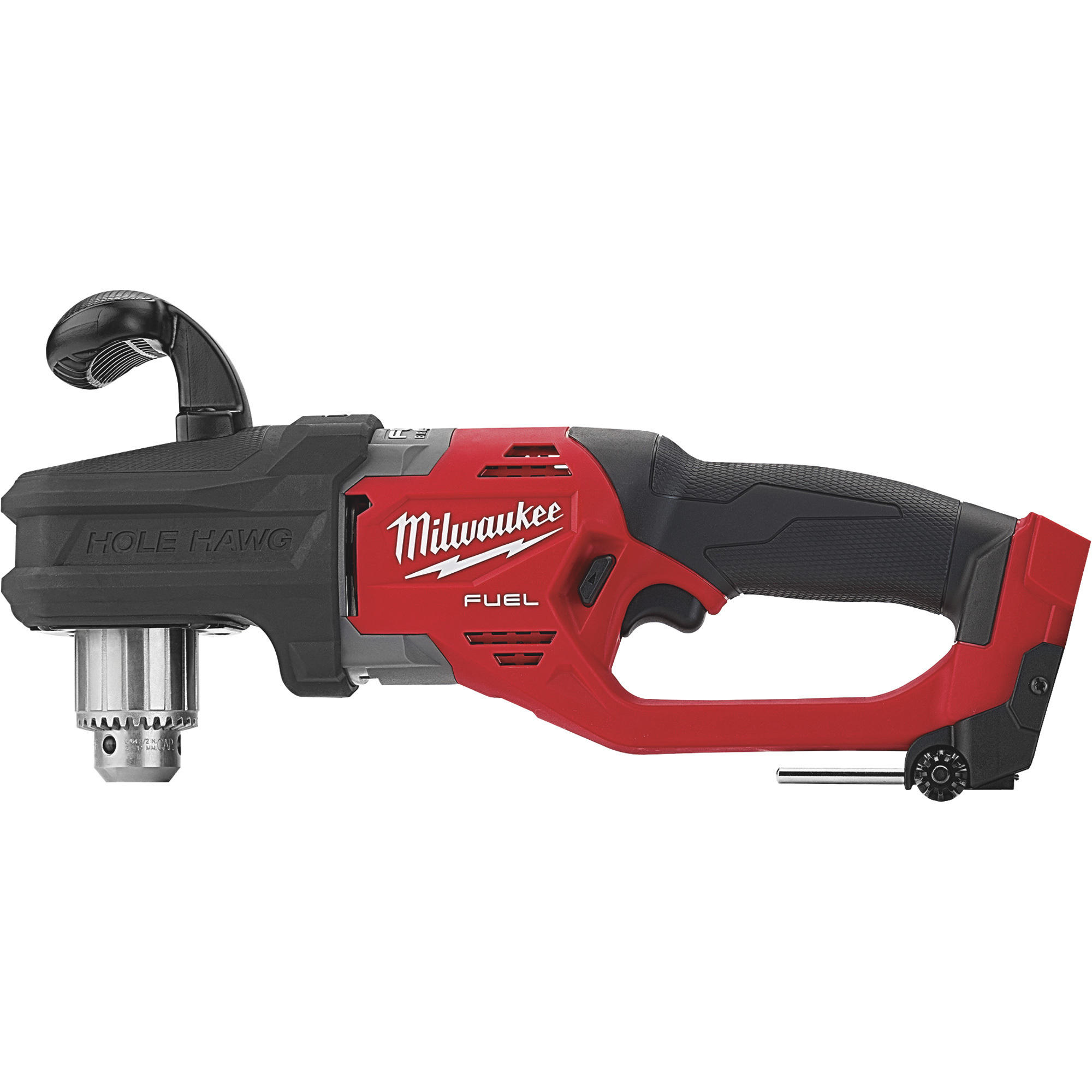 Milwaukee M18 FUEL Cordless Hole Hawg Right Angle Drill, Tool Only, 1/2in. Keyed Chuck, 1200 RPM, Model# 2807-20